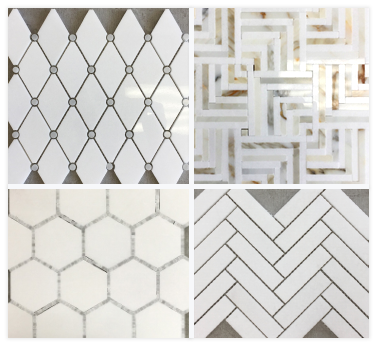 Thassos White Marble Mosaic Tile