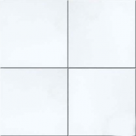 18 in. x 18 in. Thassos White Solid Honed Finish Marble Flooring Tile
