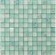 1 x 1 blue ocean square glass mosaic tile 
