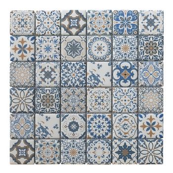 Inkjet 2" x 2" Glass Polished Mosaic Tile | Wall | Backsplash | Bathroom | Kitchen | Shower