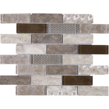 Ecoglassify Brick Joint Glass Mosaic Tile