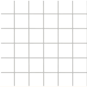 Daltile 2x2 White Matte Dot Mounted on 12x24 Sheet Porcelain Mosaic Keystones Collection Tile