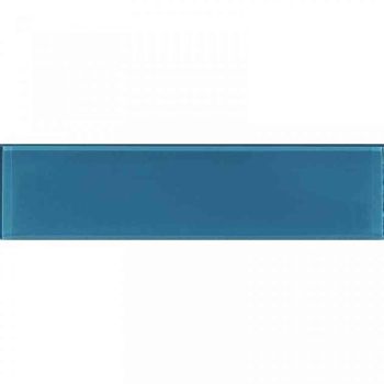 3x12 Laguna Gloss Blue Subway Glass Wall Tile