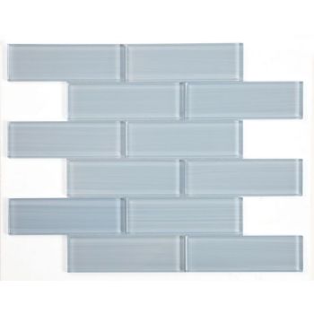 Casale Lucy Blue Painting Glossy Subway Glass Mosaic Tile | Pool Rated | Kitchen | Backsplash | Bathroom | Shower 
