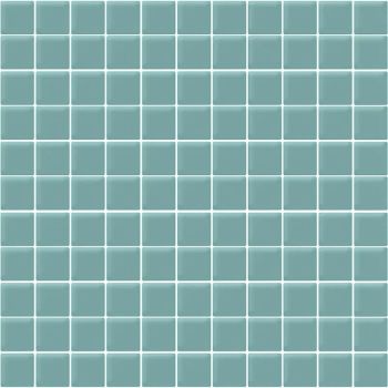 1x1 Aqua Blue Glossy Square Glass Mosaic Tile | Wall | Floor | Bathroom | Shower | Kitchen