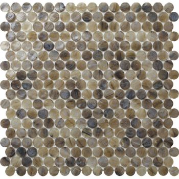 Ronda Mink Matte Penny Round Glass Mosaic Tile | Pool Rated | Wall | Floor | Kitchen | Shower