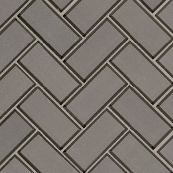 Champagne Bevel Herringbone 2 in. x 4 in. Brown Glossy Glass Mosaic Tile | Wall | Backsplash | Shower | Fireplace | Kitchen | Bathroom | Countertop