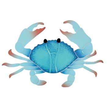  5" x 8" Crab Artistry Ceramic Pool Tile