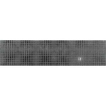 3x12 Etched Dots Eastern Black Subway Wall Tile