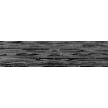 3x12 Etched Waves Eastern Black Subway Tile