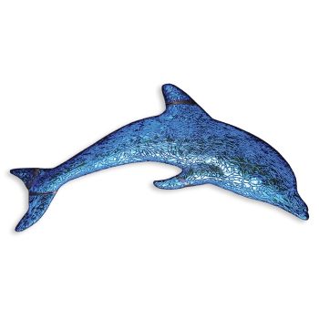 6" x 6" Mini Dolphin Sapphire Fusion Series  Artistry in Mosaic for Pool