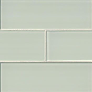 4 in. x 12 in. Arctic Ice 8mm Crystallized Glass Tile