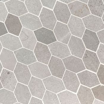 Lilly Pad Light Grey Honed Mosaic Tile | Floor | Wall | Backsplash | Countertop | Limestone