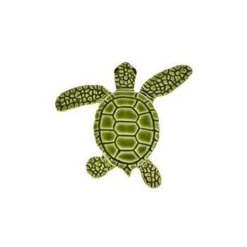 4" x 4" Mini Loggerhead Green Turtle Mosaic For Pool