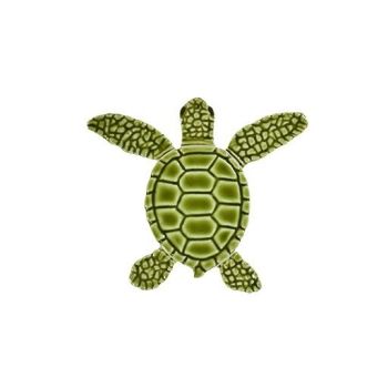 4" x 4" Mini Loggerhead Green Turtle Mosaic For Pool