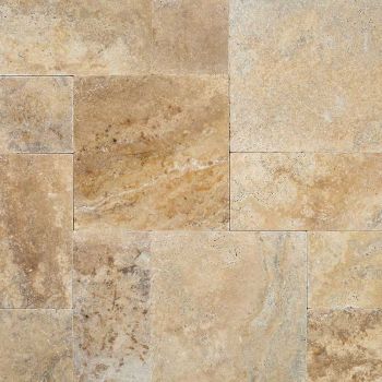 Tuscany Porcini Tumbled Travertine 16x24 Pavers Tile for Driveway and Pool Deck