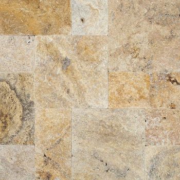 Tuscany Scabas Tumbled 16" x 24" Pavers Tile for Driveway and Pool Deck
