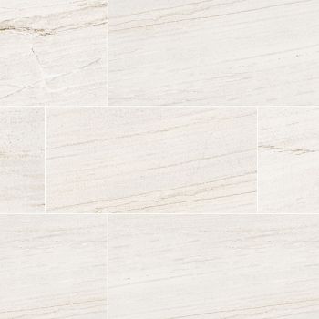 12" x 24" Malahari White Lapato 3D Porcelain Tile | Wall | Backsplash | Bathroom | Kitchen | Floor
