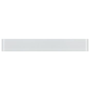 2x16 MIA White Glossy Glass Mosaic Tile | Pool Rated Tile