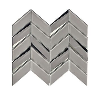 2" x 4.25" Glass Herringbone Mosaic Tile | Wall | Bathroom | Shower | Kitchen | Backsplash | Accent Wall