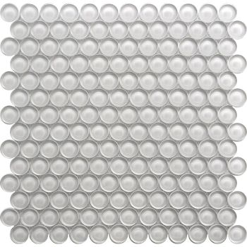 1 in. x 1 in. Sugar Cookie Penny Round Glass Mosaic Tile | Pool Rated | Wall | Floor | Kitchen | Shower