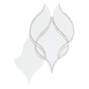 Prestige Large Pearl Waterjet Marble Mosaic Tile