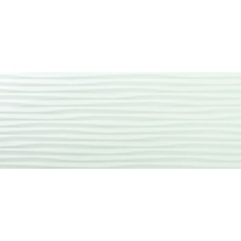 Azulev Richmond White 8 in. x 20 in. Tress Deco Glossy Ceramic Wall Tile | Kitchen | Bathroom | Backsplash | Shower | Accent Wall