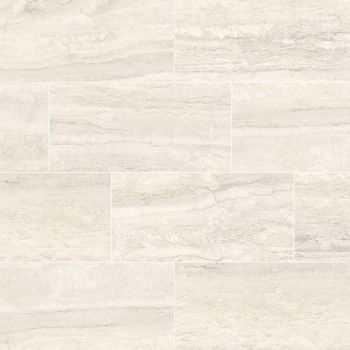 12" x 24" Saturnia Ivory Matte Porcelain Tile | Wall | Backsplash | Bathroom | Kitchen | Shower |