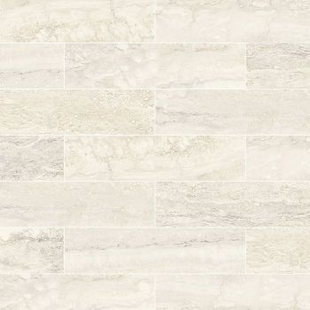 3" x 12" Saturnia Ivory Matte Porcelain Tile | Wall | Backsplash | Bathroom | Kitchen | Shower |