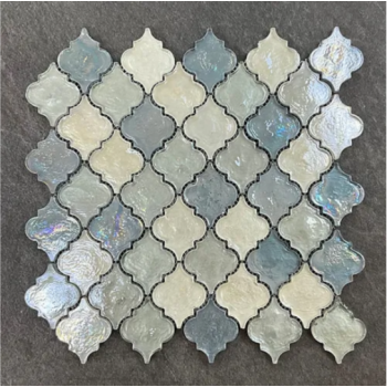  2" x 2.5" Glass Arabesque Mosaic Tile | Wall | Bathroom | Shower | Kitchen | Backsplash