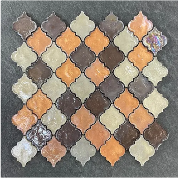 2" x 2.5" Glass Arabesque Glossy Mosaic Tile | Wall | Bathroom | Shower | Kitchen | Backsplash