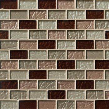 Broadway 1x2 Ayres Blend Glass Mosaic Tile
