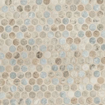 12 in. x 12 in. Stonella Penny Round Glass Mosaic Tile | Wall | Floor | Backsplash | Bathroom | Kitchen