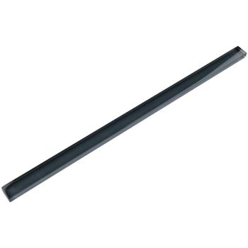 1/2 in. x 12 in. Dark Grey Glossy Glass Pencil Liner Molding | Wall | Backsplash | Accent Wall