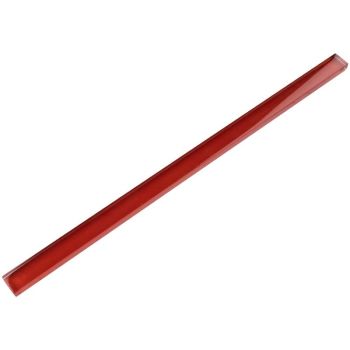 1/2 in. x 12 in. Red Glossy Glass Pencil Liner Wall Trim Molding | Wall | Backsplash | Accent Wall