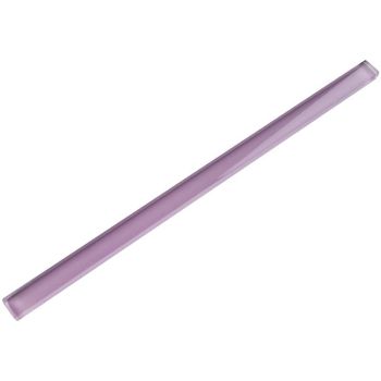 1/2 in. x 12 in.Purple Glossy Glass Pencil Liner Trim | Wall | Backsplash | Accent Wall