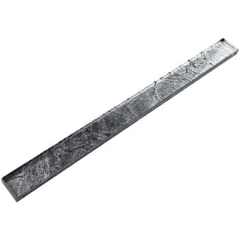 1/2 in. x 12 in. Silver Glossy Glass Pencil Liner Molding | Wall | Backsplash | Accent Wall