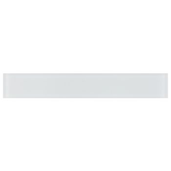 2x16 MIA White Frosted Glossy Glass Mosaic Tile  | Pool Rated Tile