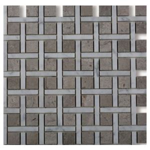 Miami 12"X12" Strip+Square Polished Mosaic Tile