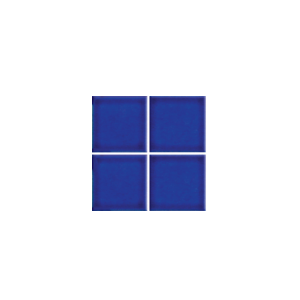2x2 Electric Blue Glazed Porcelain Mosaic Tile for Pools Walls, Floor and Backsplash