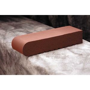 Plantation Red Brick Clay Pool Flat Bullnose Coping  | 3 5/8 in. x 11 5/8 in. x 2 1/4" thick | Pool Surrounds | Walkway | Stain Resistant | Frost Proof