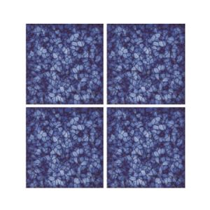 6x6 Odyssey Blue Glossy Glazed Porcelain Tile for Pool, Wall and Backsplash