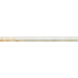 1/2 in. x 12 in. Afyon Sugar White Marble Polished Pencil Liner Tile