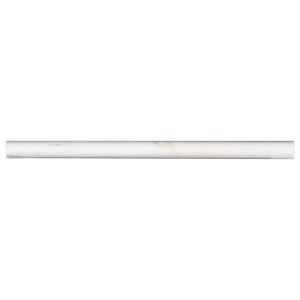 3/4 in. x 12 in. Bianco Dolomite Marble Polished Pencil Molding | Backsplash | Accent Wall | Bathroom | Fireplace | Shower | Kitchen