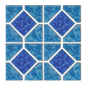 Diamond Reflection Atlantic Green Glossy Glazed Porcelain Mosaic Tile for Pool, Wall and Backsplash