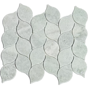 Ming Green Leaf Pattern Polished Marble Mosaic Tile | Floor | Wall | Accent | Backsplash | Shower