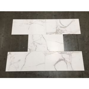 Calacatta Gold honed Marble Floor & Wall 12 in. x 24 in. Tile