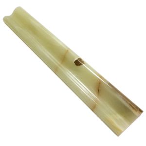 Light Green Polished Onyx 2x12 Chair rail Molding Bull Nose Trim