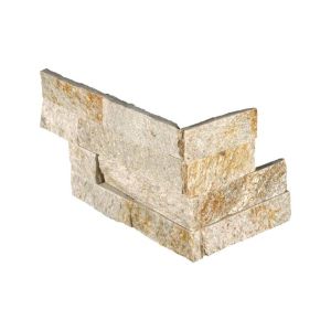 Sparkling Autumn Ledger Corner Piece 6 in. x 12 in. x 6 in. Natural Quartzite Wall Tile