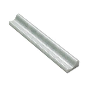 2 in. x 12 in. Ming Green Marble Polished Chair Rail Molding